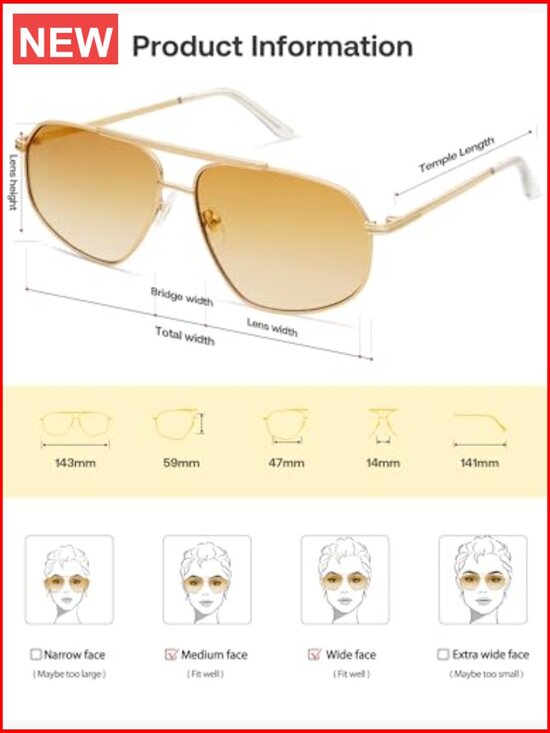 Retro Hexagon Aviator Sunglasses UV400 Protection Metal Frame main image 7